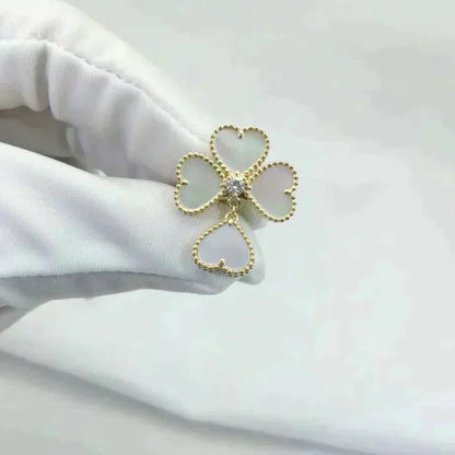 [Violet JW]SWEET CLOVER WHITE MOP RING