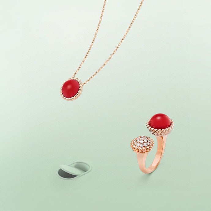 [Violet JW]PERLEE COULEURS DIAMOND ROSE GOLD BETWEEN THE FINGER RING