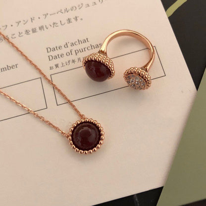 [Violet JW]PERLEE COULEURS DIAMOND ROSE GOLD BETWEEN THE FINGER RING