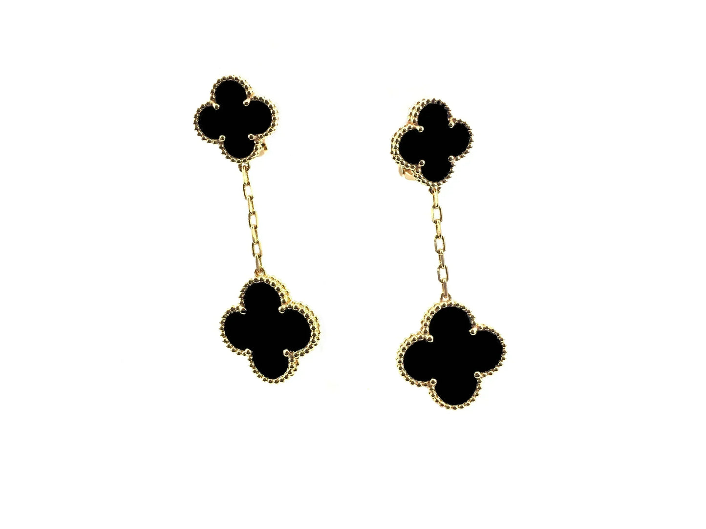 [Violet JW]CLOVER 2 MOTIFS  EARRINGS (MULTIPLE CHOICESC