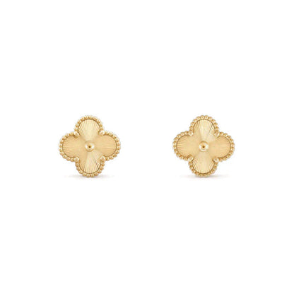 [Violet JW]CLOVER MEDIUM 1 MOTIFS LASER EARRINGS