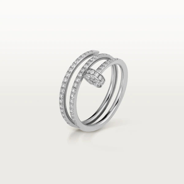 [Violet JW]JUSTE RING 1.8MM SILVER DOUBLE ROW DIAMONDS